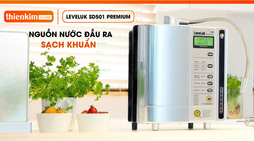 Máy điện giải ion kiềm Kangen LeveLuk SD501 Platinum tạo nước sạch